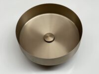 Miki Stainless Steel Basin - Brushed Brass