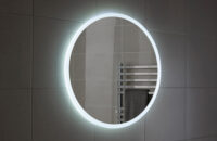 Circular Edge Lit Mirror with inbuilt Speakers 800 mm