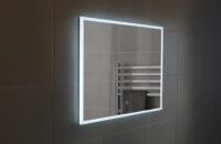 Rectangular Edge Lit Mirror with inbuilt Speakers 700 h x 860mm wide