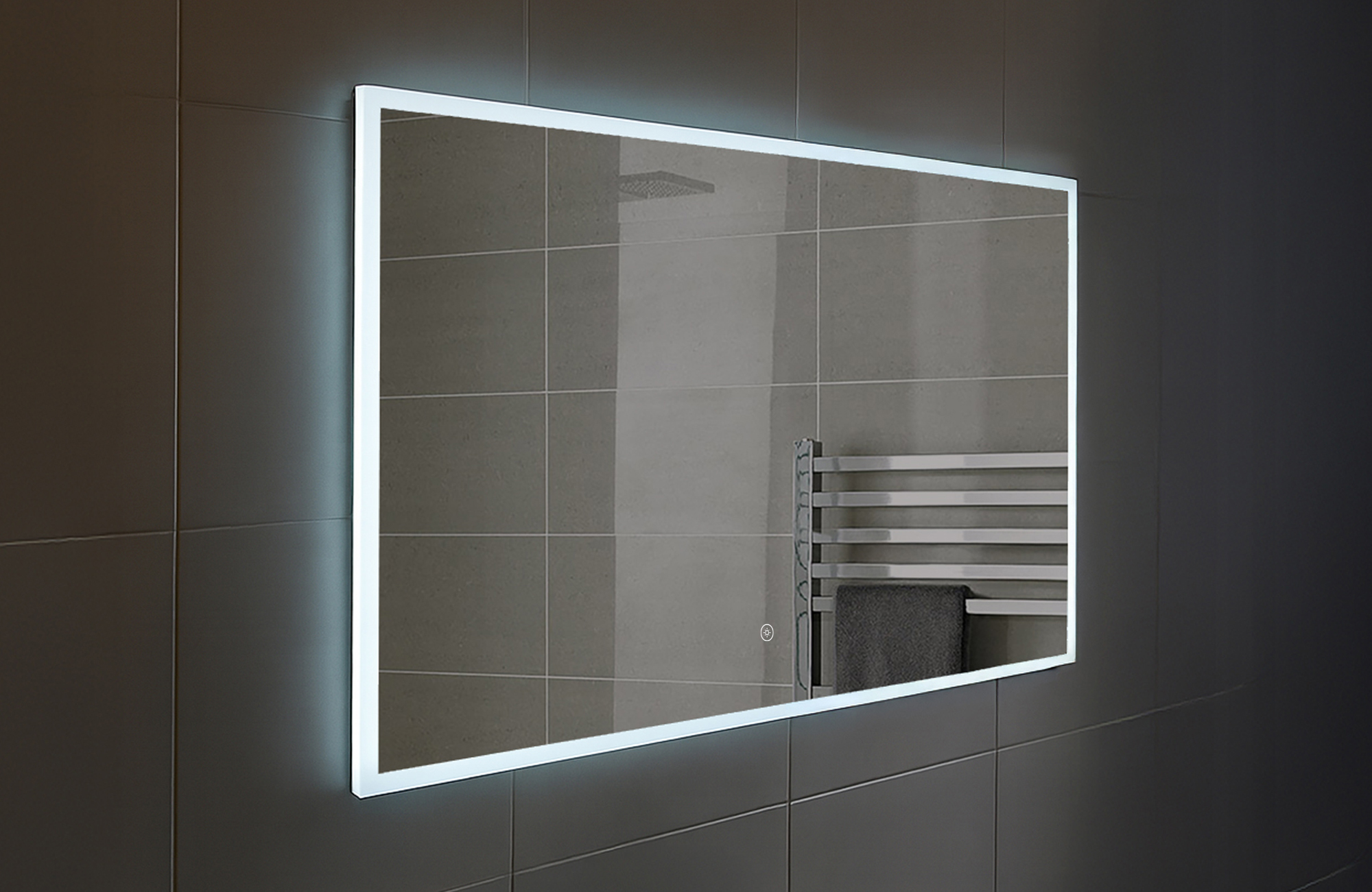 Rectangular Edge lit Mirror 700h x 1160 w